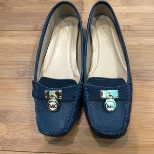 Michael Kors navy blue loafers